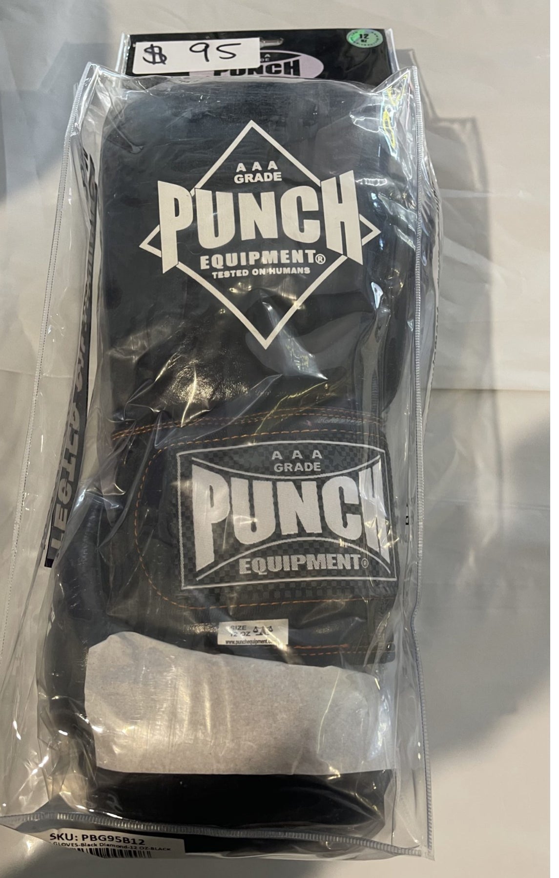 Punch Boxing Gloves Black 12 oz