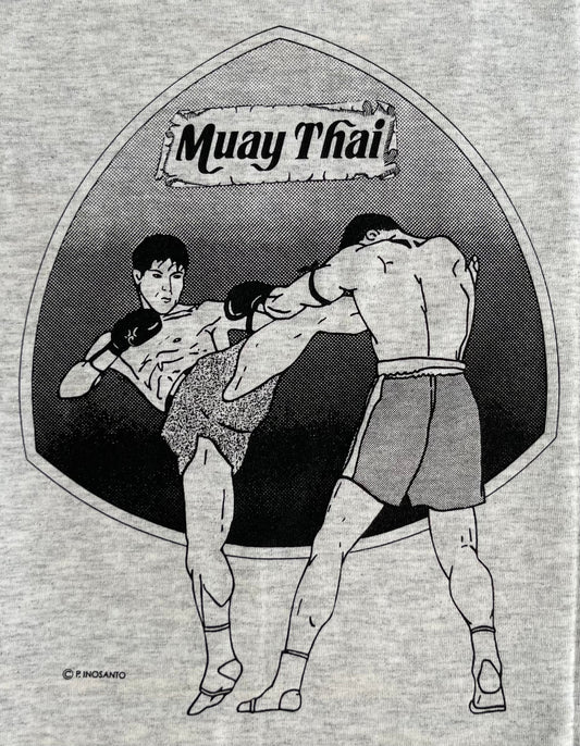 T-Shirt - Muay Thai - Thai Boxing - Grey